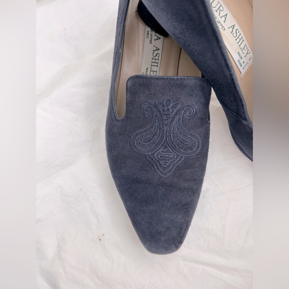 Vintage Laura Ashley High Heels Blue Size 37